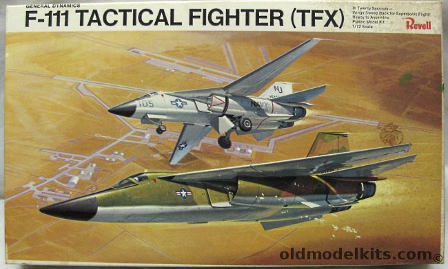 Revell 1/72 Prototype F-111 TFX (F-111A or F-111B), H208-200 plastic model kit